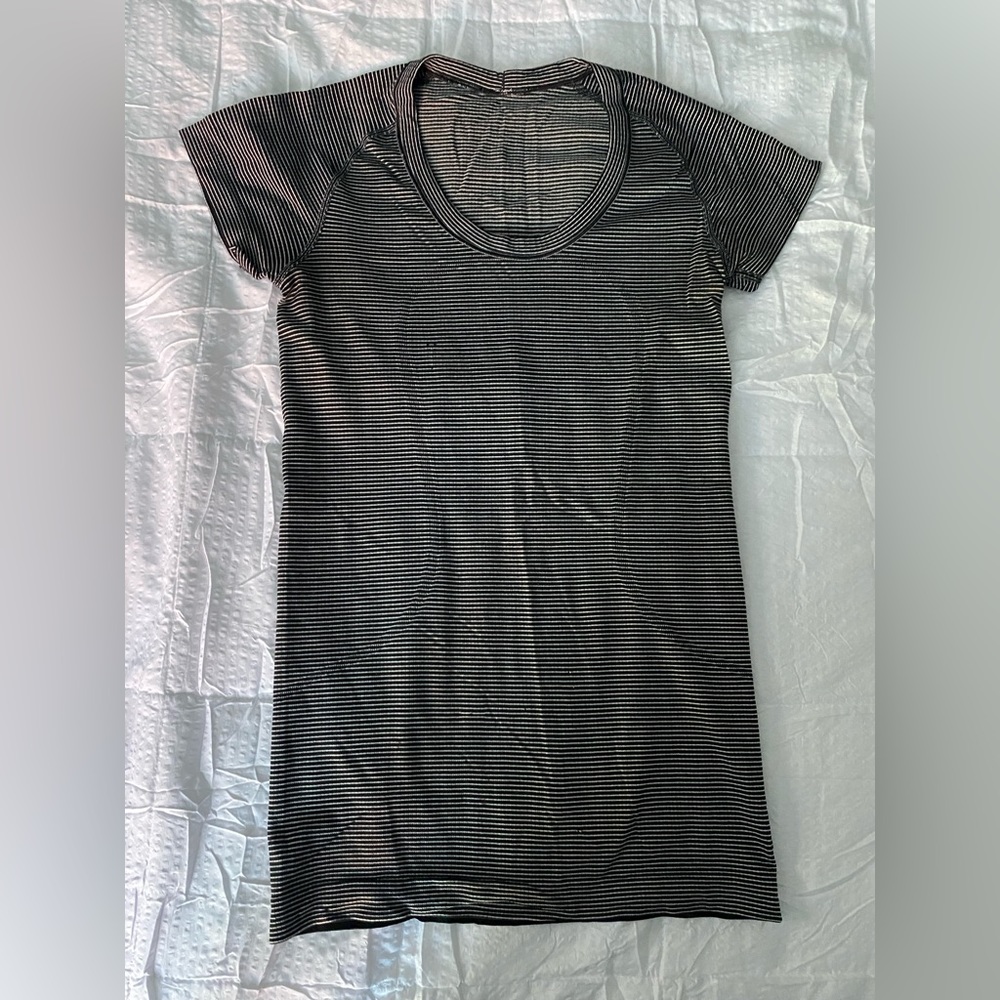 Striped swiftly tee